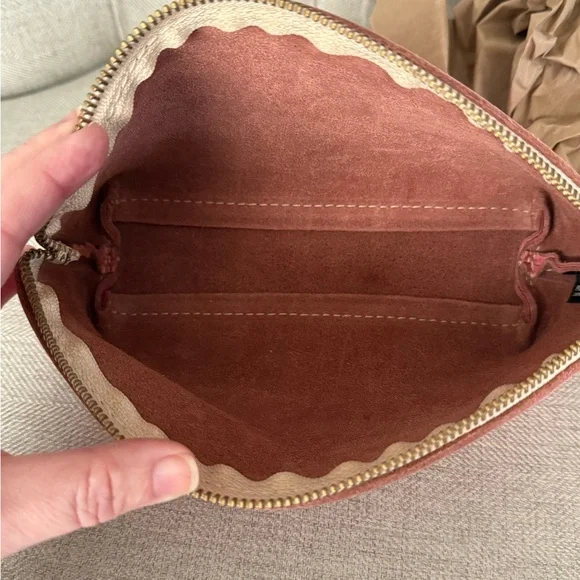 Portland Leather Goods Eclipse Makeup Bag in Flamingo - Picture 4 of 4